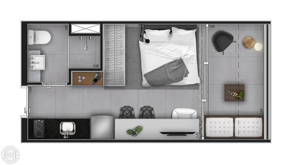 Apartamento, 1 quarto, 24 m² - Foto 7