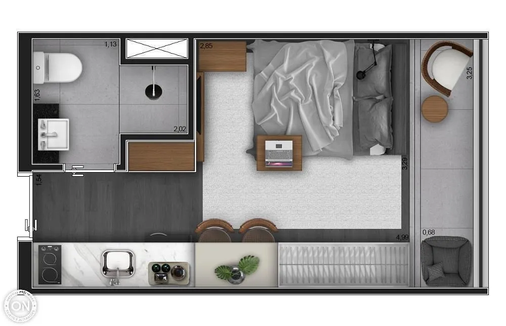 Apartamento, 1 quarto, 24 m² - Foto 5