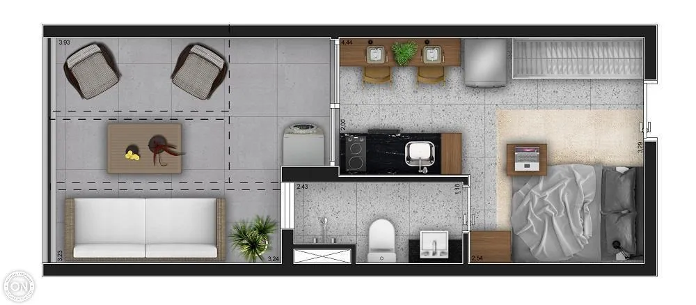 Apartamento, 1 quarto, 24 m² - Foto 10