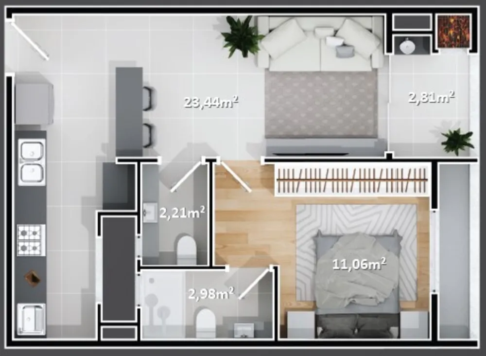 Apartamento, 2 quartos, 70 m² - Foto 1