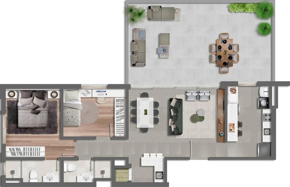 Apartamento, 2 quartos, 62 m² - Foto 1