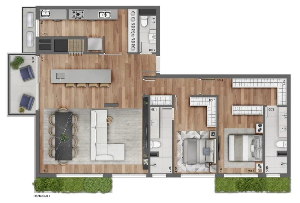 Apartamento, 2 quartos, 79 m² - Foto 11