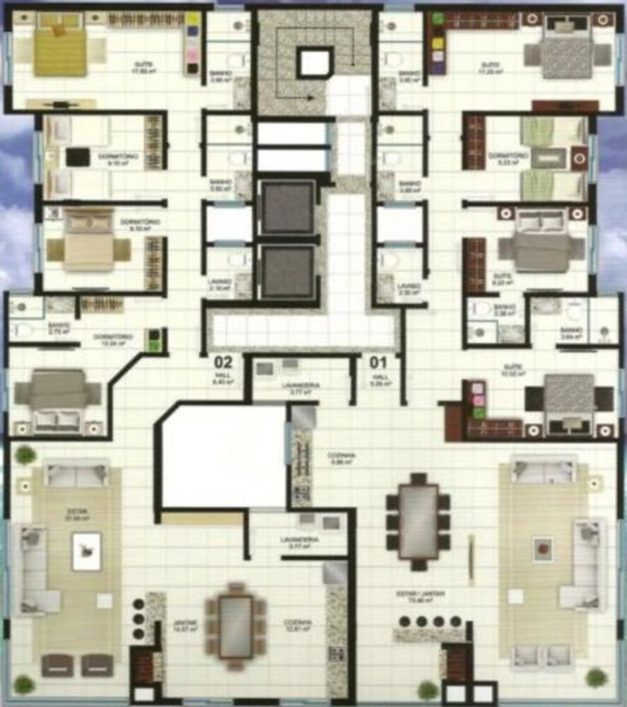 Apartamento, 2 quartos, 119 m² - Foto 2