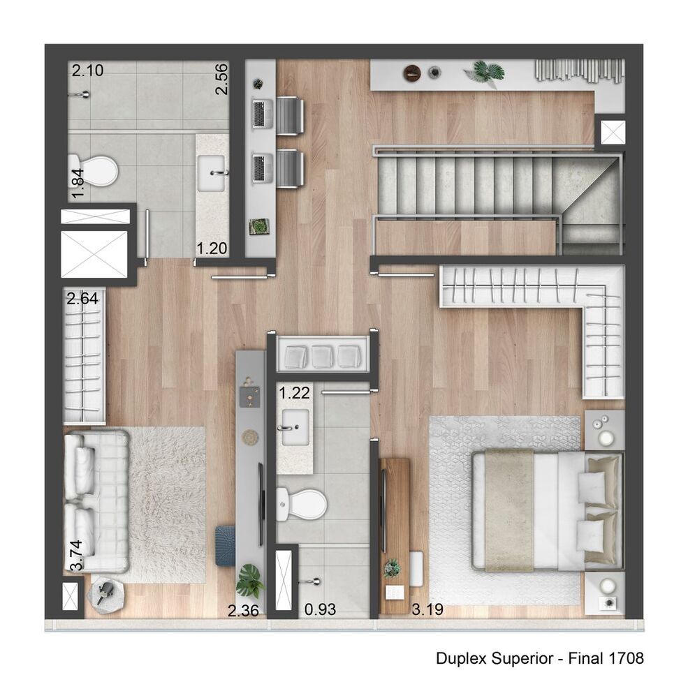 Apartamento, 1 quarto, 55 m² - Foto 6