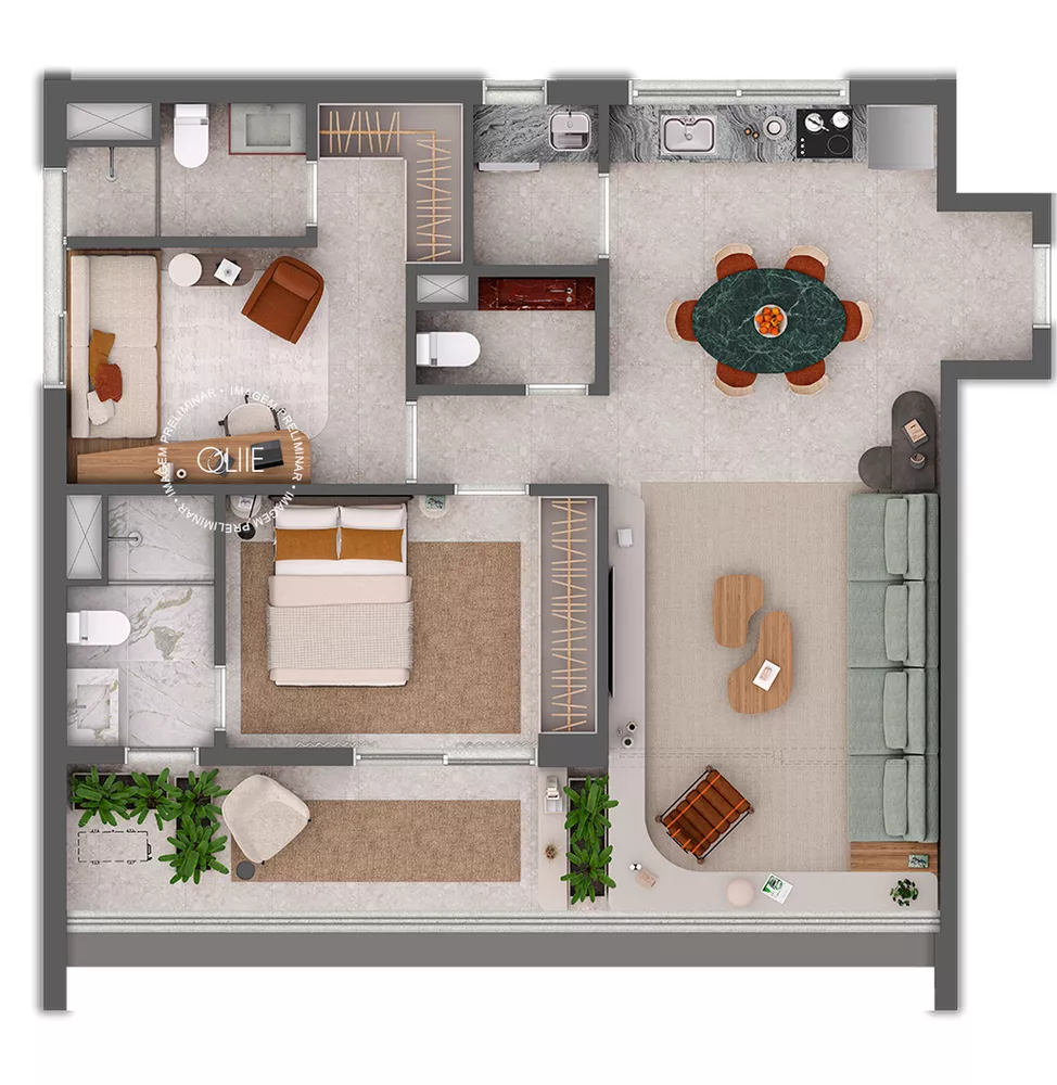 Cobertura, 1 quarto, 84 m² - Foto 4