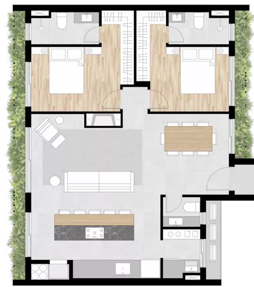 Apartamento, 2 quartos, 91 m² - Foto 6