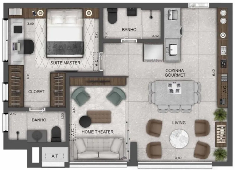Apartamento, 2 quartos, 62 m² - Foto 12