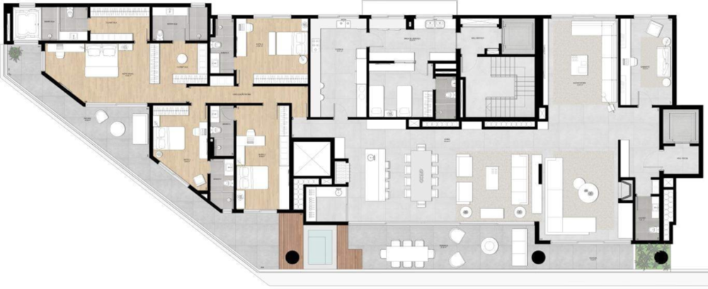 Apartamento, 4 quartos, 343 m² - Foto 3