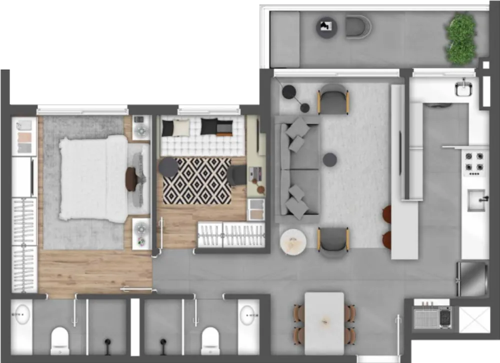 Apartamento, 2 quartos, 87 m² - Foto 8