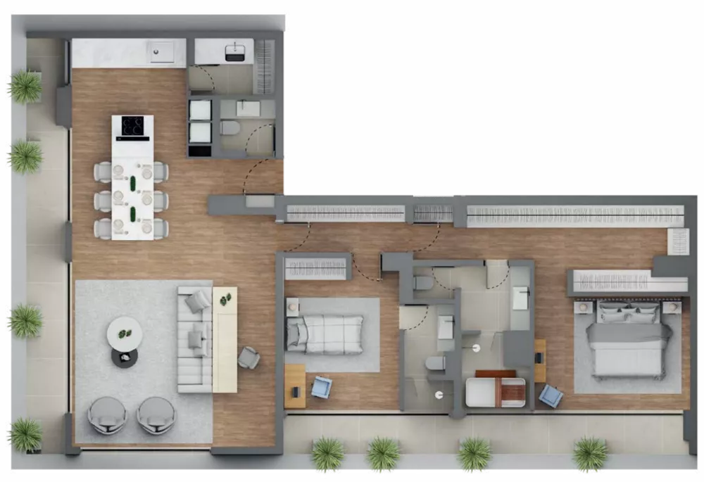Apartamento, 2 quartos, 172 m² - Foto 2
