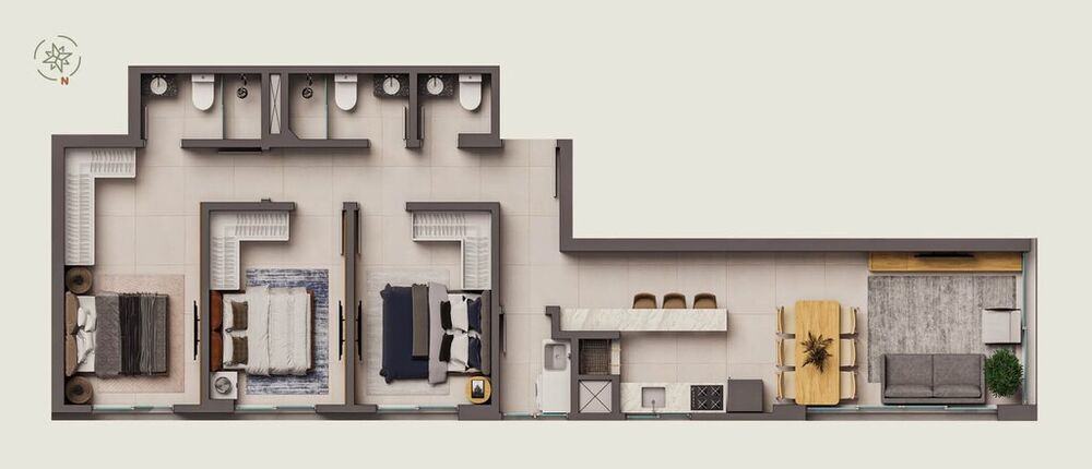Apartamento, 1 quarto, 48 m² - Foto 8