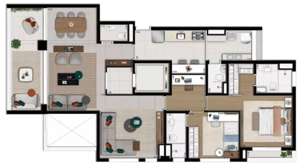 Apartamento, 3 quartos, 138 m² - Foto 3