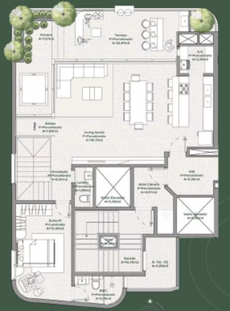 Apartamento, 3 quartos, 124 m² - Foto 1