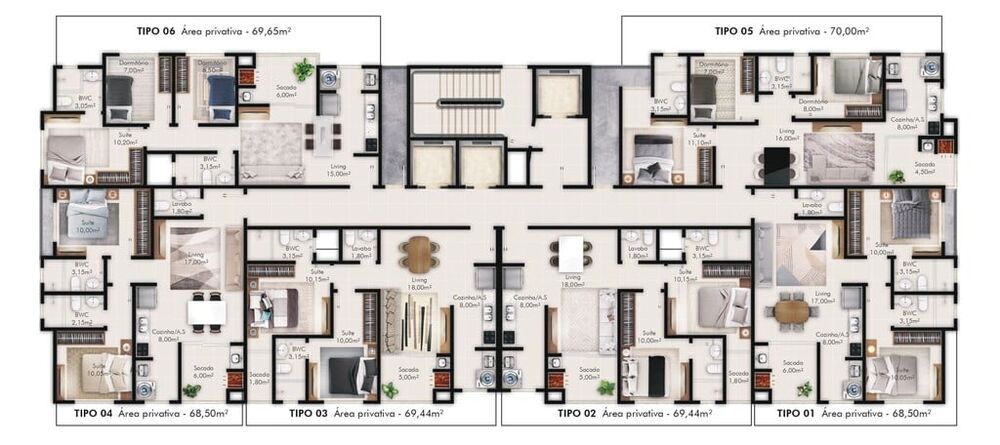 Apartamento, 2 quartos, 69 m² - Foto 10