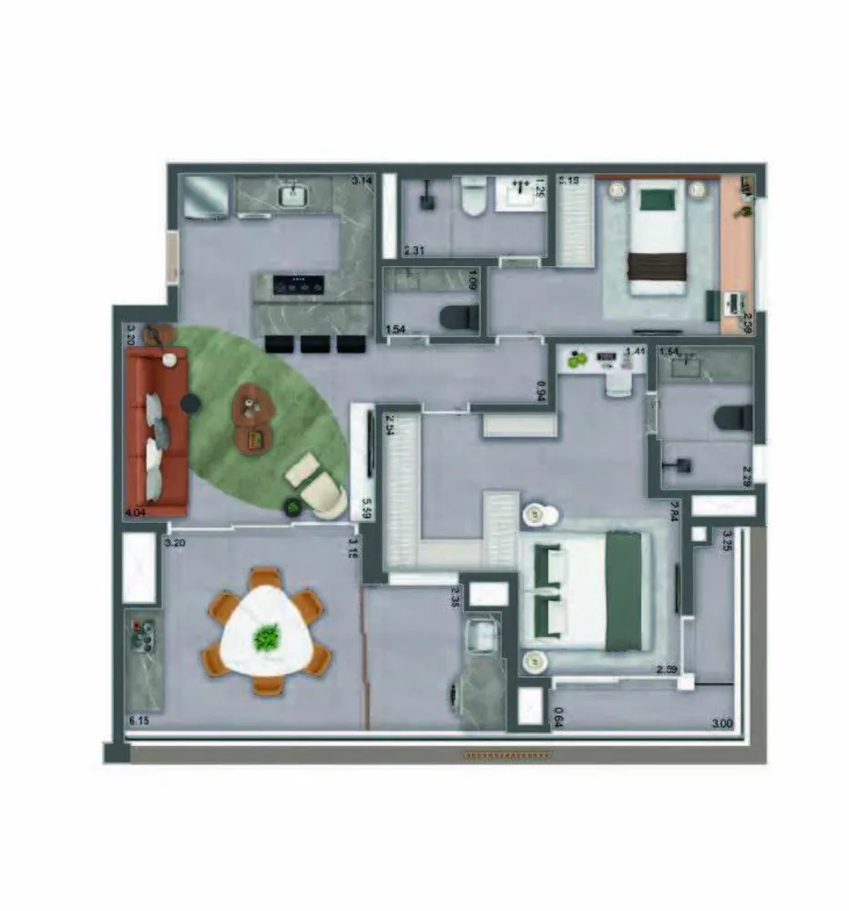 Apartamento, 2 quartos, 69 m² - Foto 5