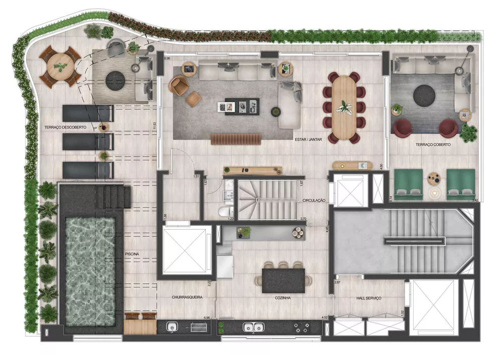 Cobertura, 4 quartos, 398 m² - Foto 4
