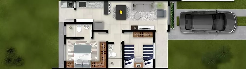 Casa de Condomínio, 2 quartos - Foto 4