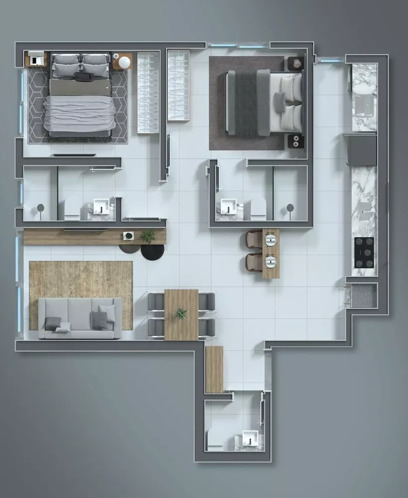 Apartamento, 2 quartos, 80 m² - Foto 3