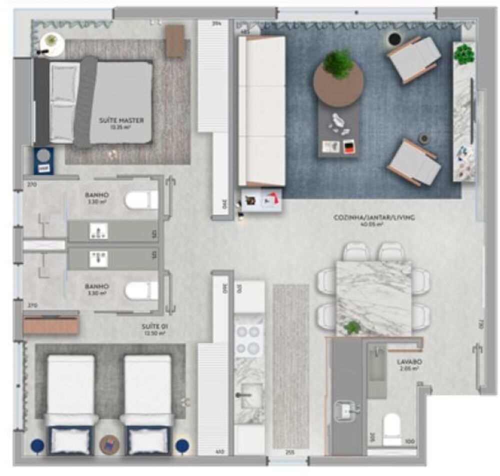 Apartamento à venda com 1 quarto, 86m² - Foto 4