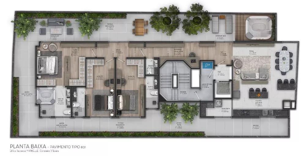 Cobertura, 4 quartos, 215 m² - Foto 10