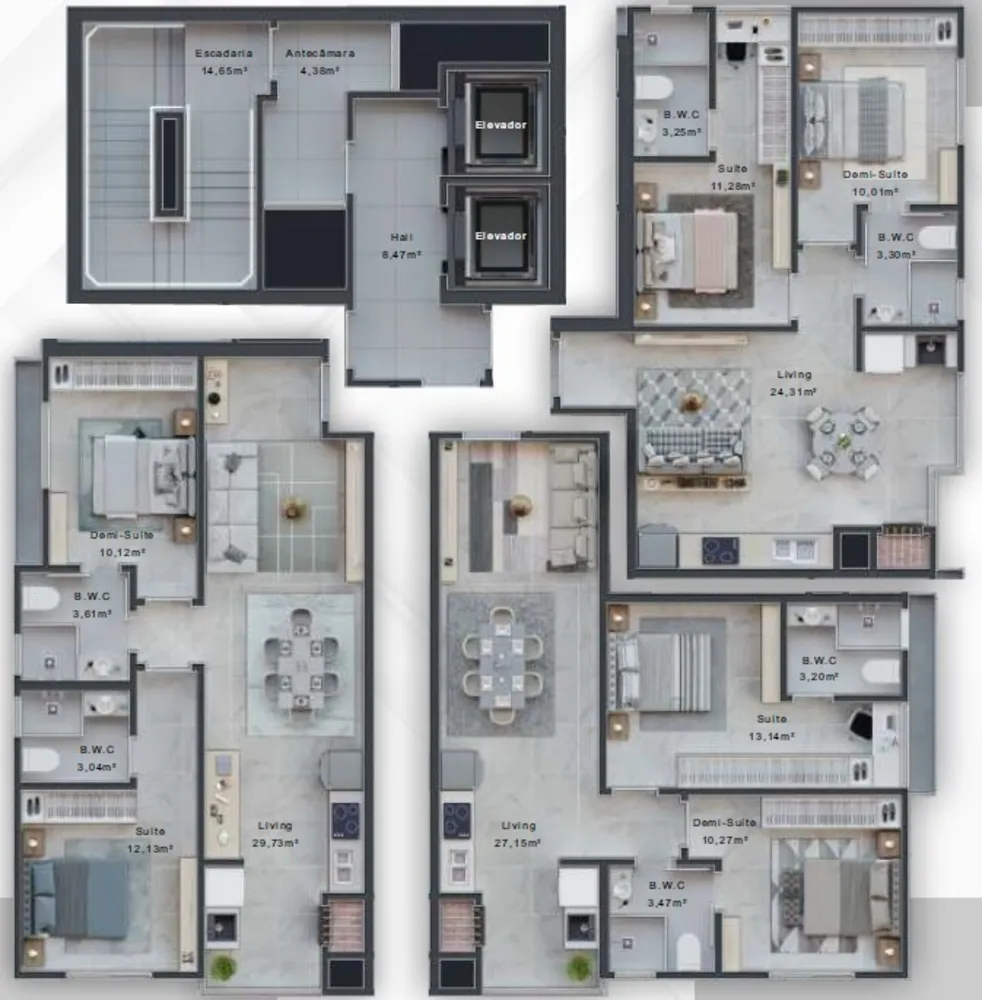 Apartamento, 2 quartos, 60 m² - Foto 12