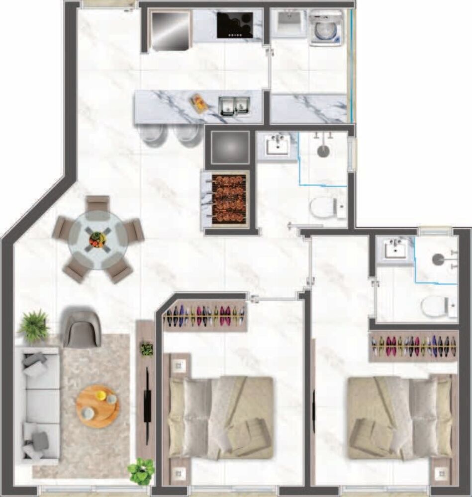 Apartamento, 2 quartos, 97 m² - Foto 3