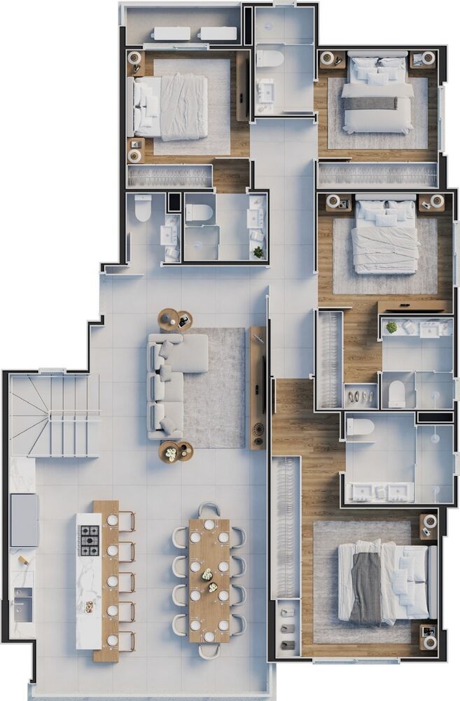 Apartamento, 4 quartos, 137 m² - Foto 3