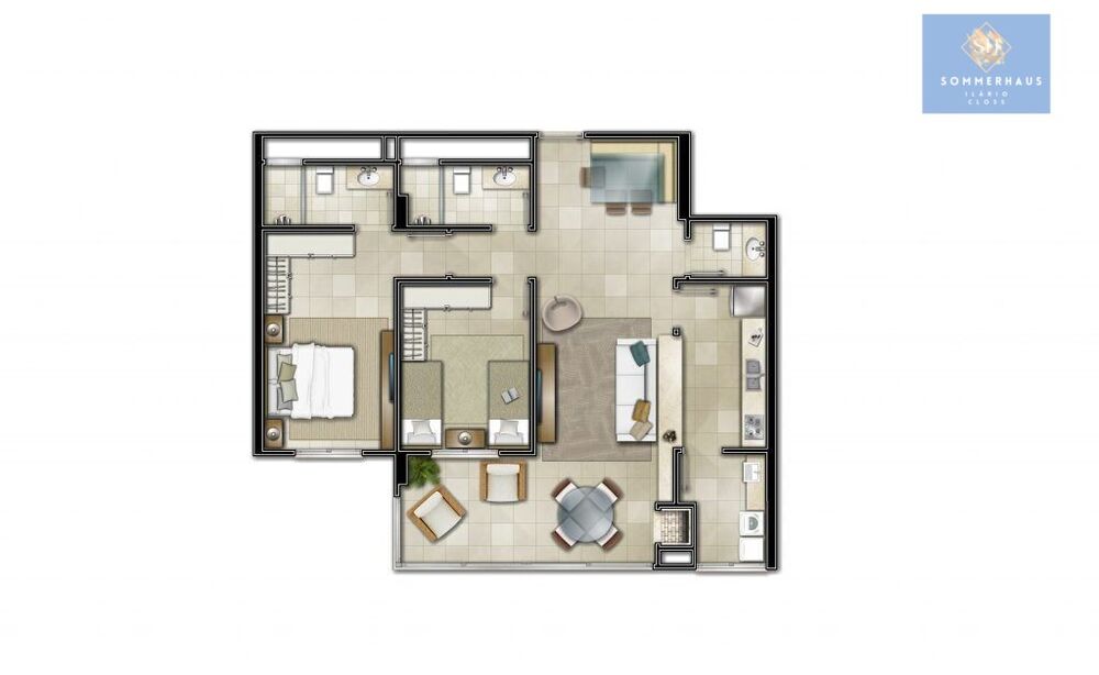 Apartamento, 1 quarto, 90 m² - Foto 4