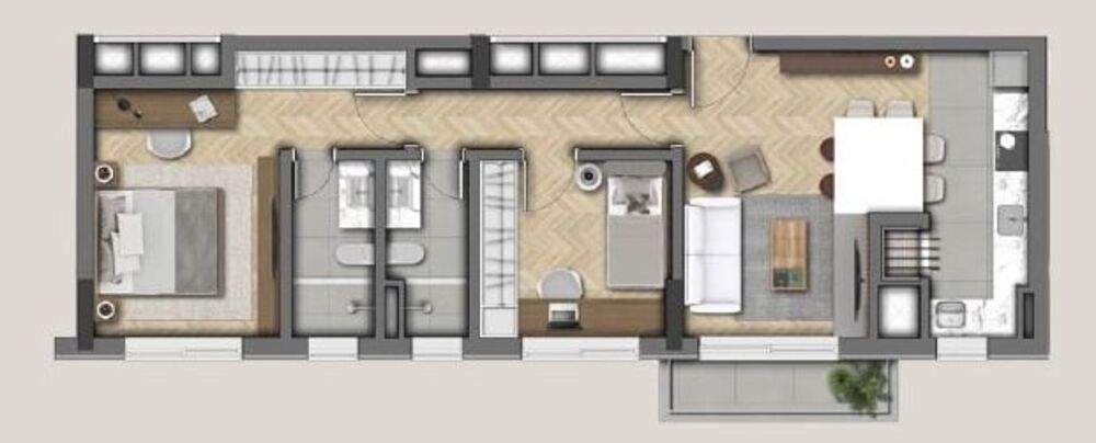 Apartamento, 3 quartos, 192 m² - Foto 1