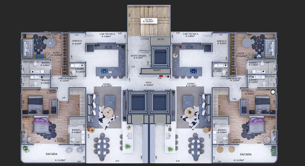 Apartamento, 3 quartos, 153 m² - Foto 16