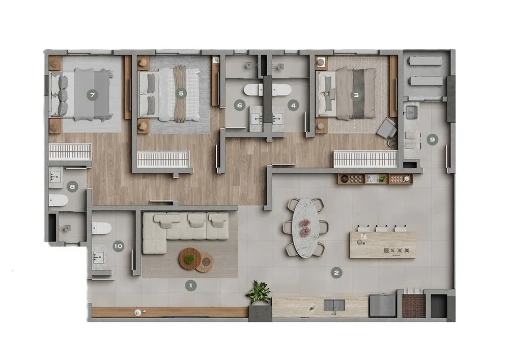 Apartamento, 3 quartos, 125 m² - Foto 12