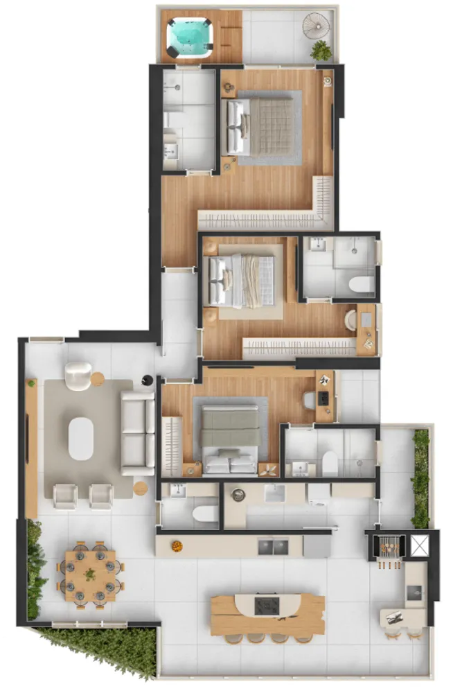 Apartamento, 3 quartos, 155 m² - Foto 11