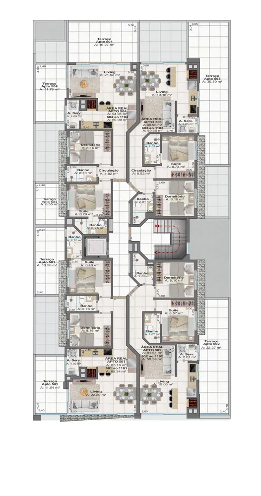 Apartamento, 2 quartos, 59 m² - Foto 12