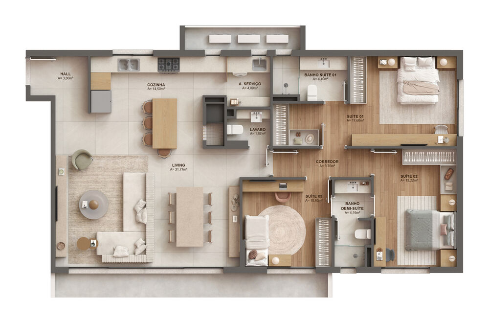 Apartamento, 2 quartos, 117 m² - Foto 4