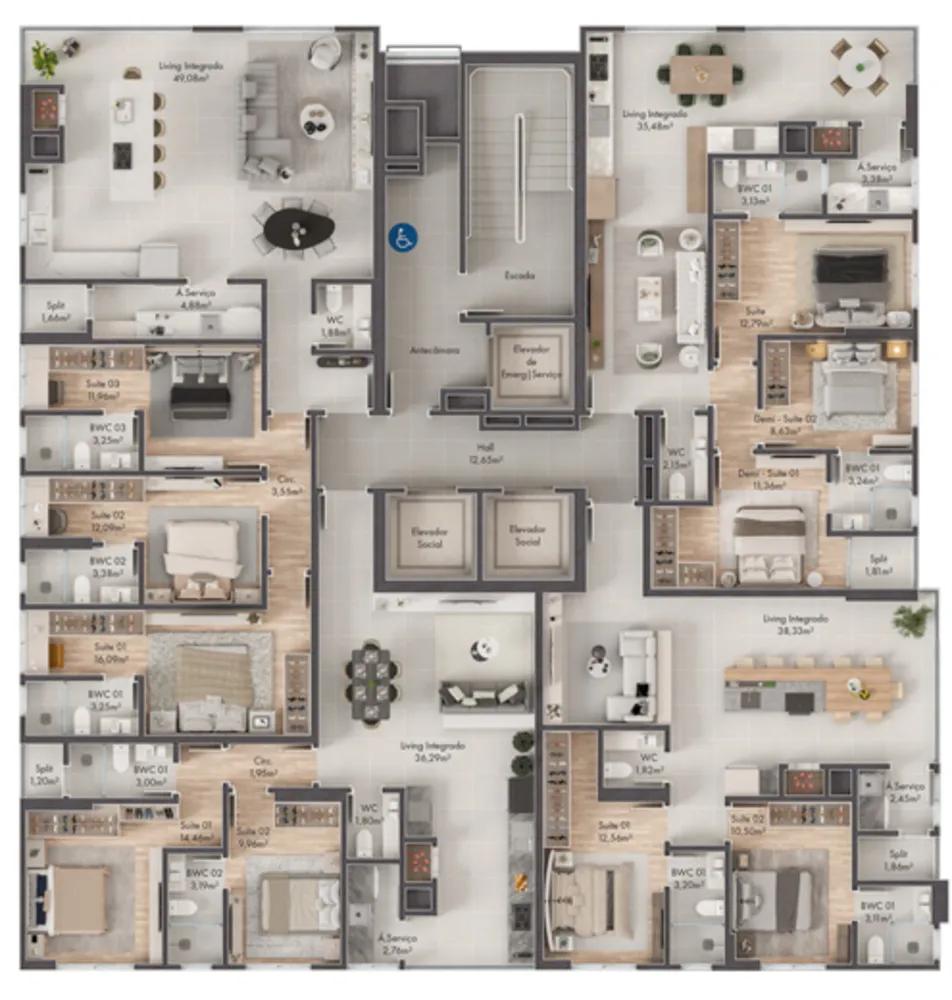 Apartamento, 3 quartos, 125 m² - Foto 12