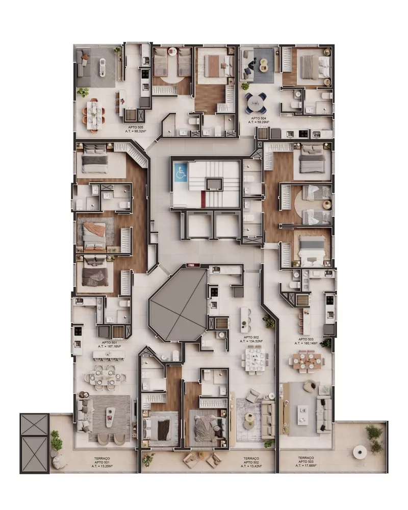 Apartamento, 3 quartos, 163 m² - Foto 1