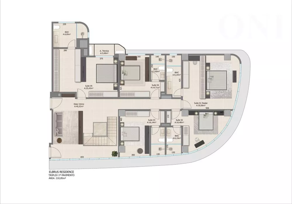 Apartamento à venda com 4 quartos, 258m² - Foto 5