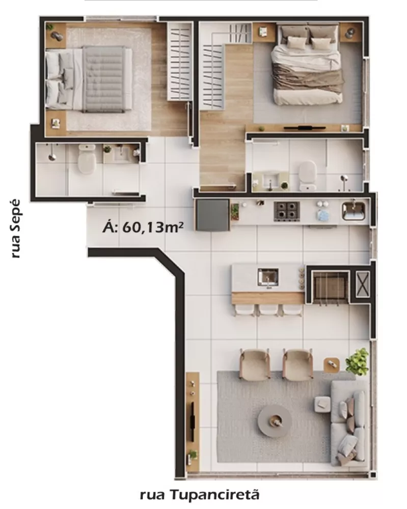 Apartamento, 3 quartos, 89 m² - Foto 2
