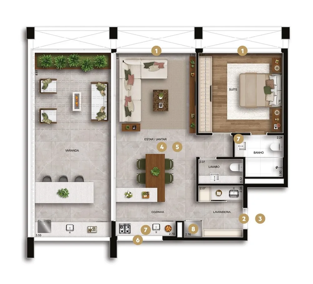 Apartamento, 1 quarto, 108 m² - Foto 8