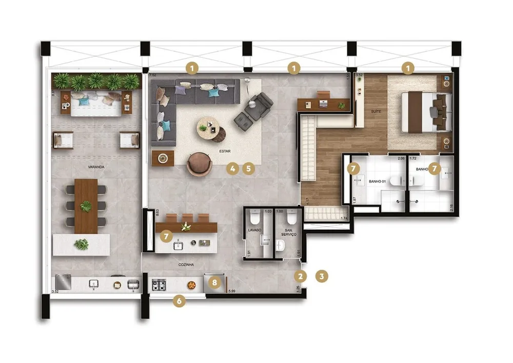 Apartamento, 1 quarto, 108 m² - Foto 10