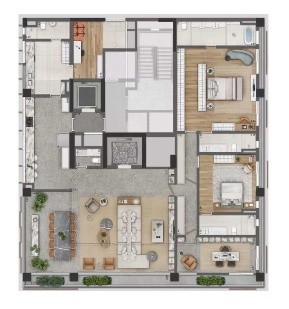 Apartamento, 3 quartos, 288 m² - Foto 1