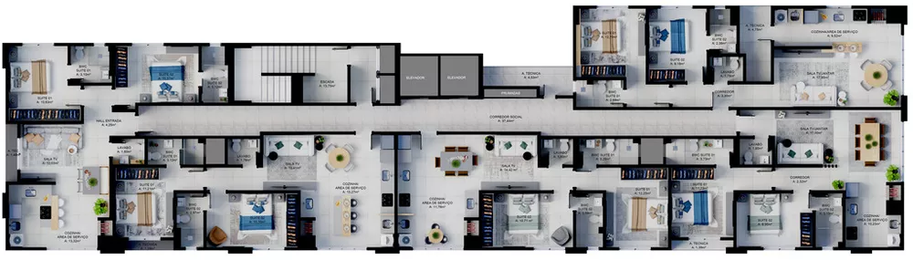 Apartamento, 2 quartos, 68 m² - Foto 12