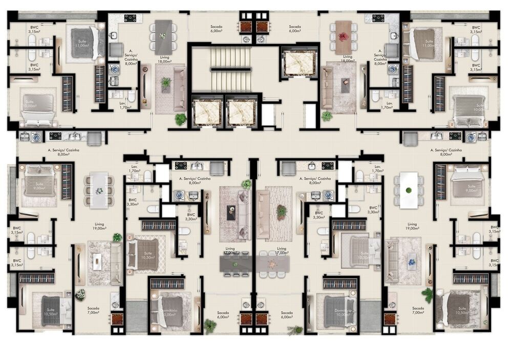Apartamento à venda com 3 quartos, 69m² - Foto 4