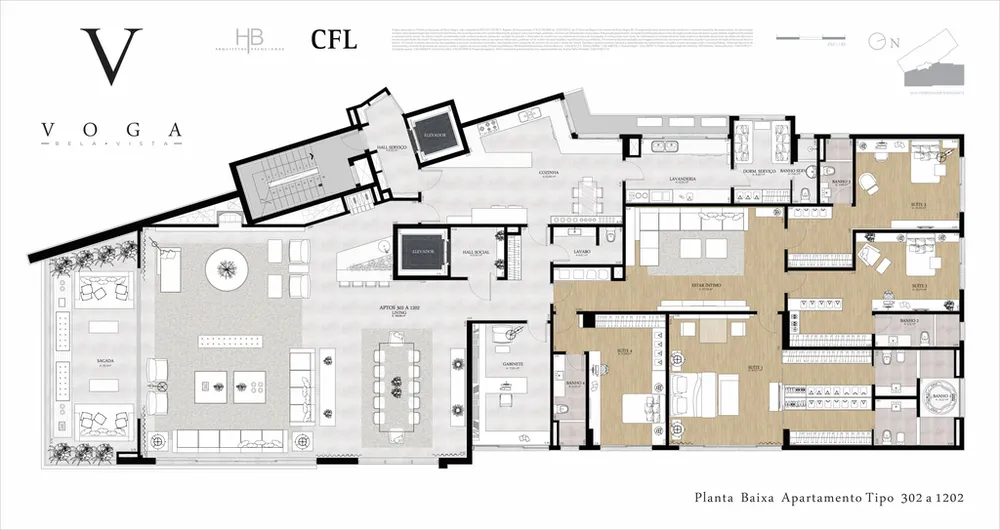Apartamento, 4 quartos, 509 m² - Foto 3