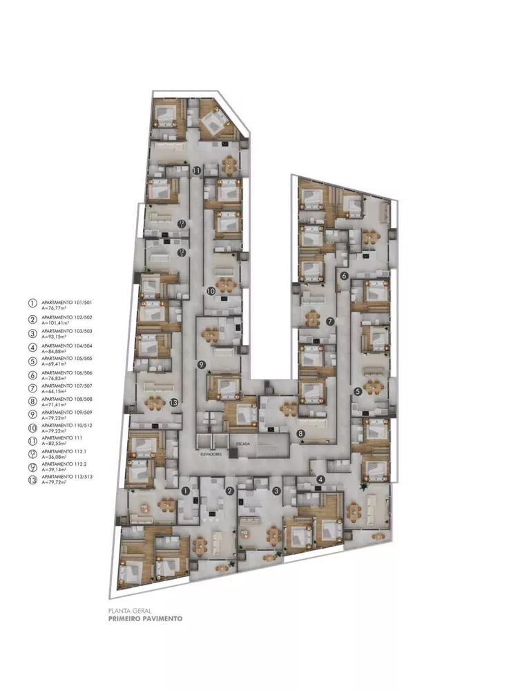 Apartamento, 2 quartos, 71 m² - Foto 3