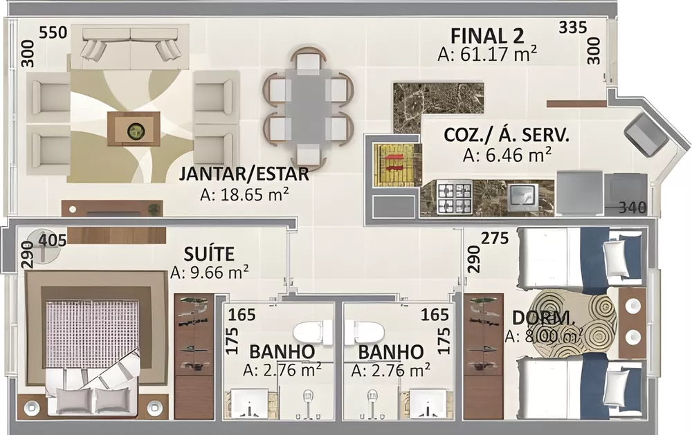 Apartamento à venda com 3 quartos, 71m² - Foto 15