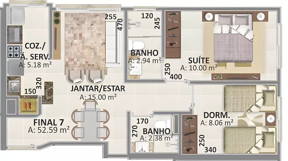 Apartamento à venda com 3 quartos, 71m² - Foto 11