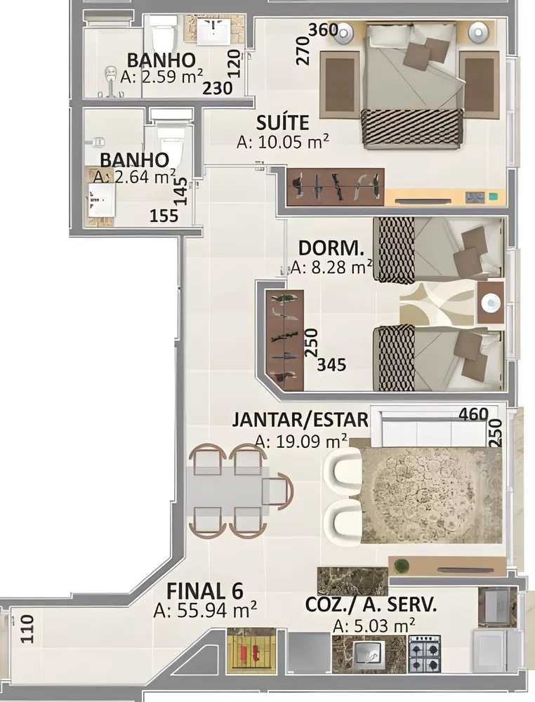 Apartamento à venda com 3 quartos, 71m² - Foto 13