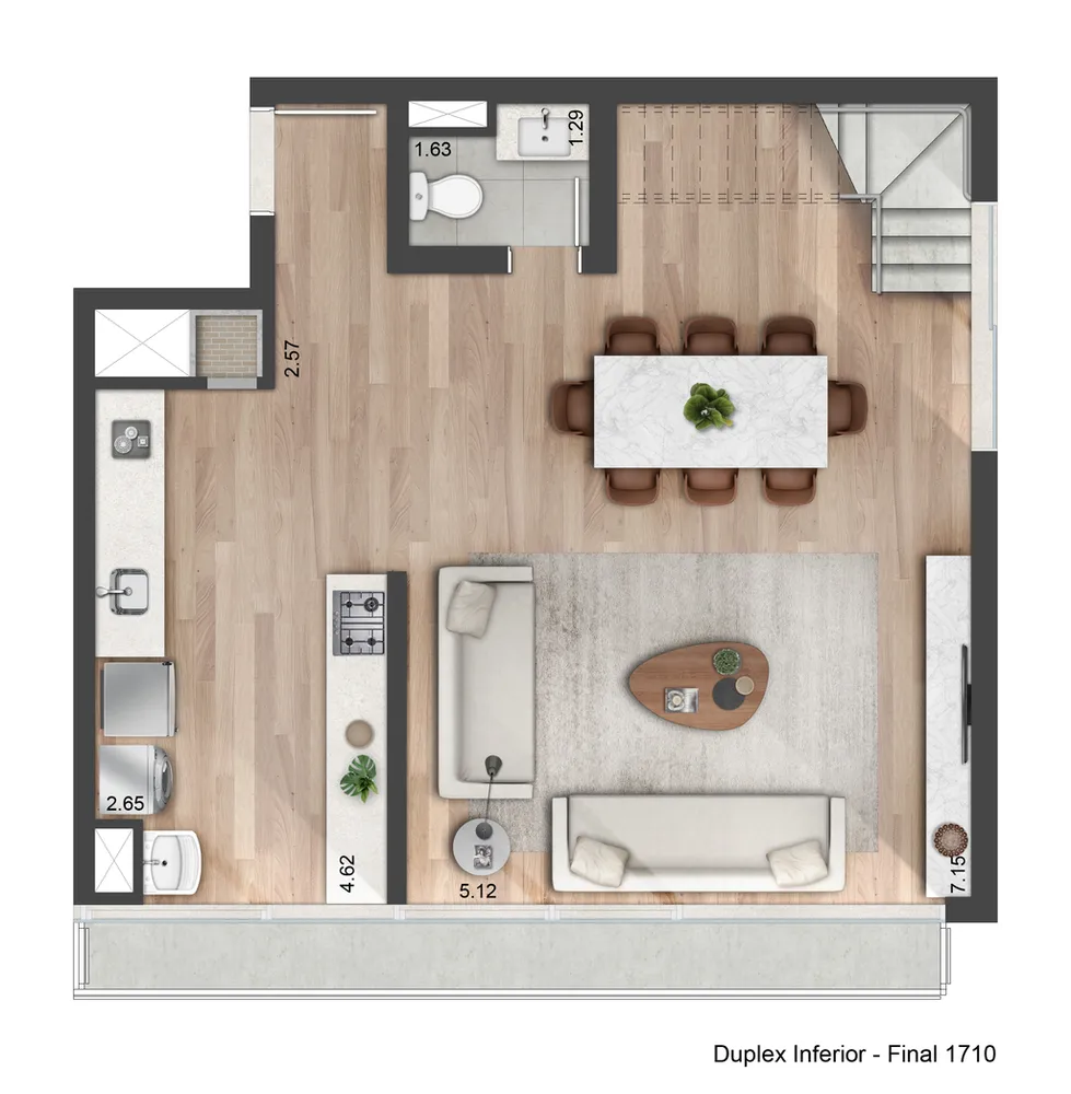 Apartamento, 1 quarto, 45 m² - Foto 12