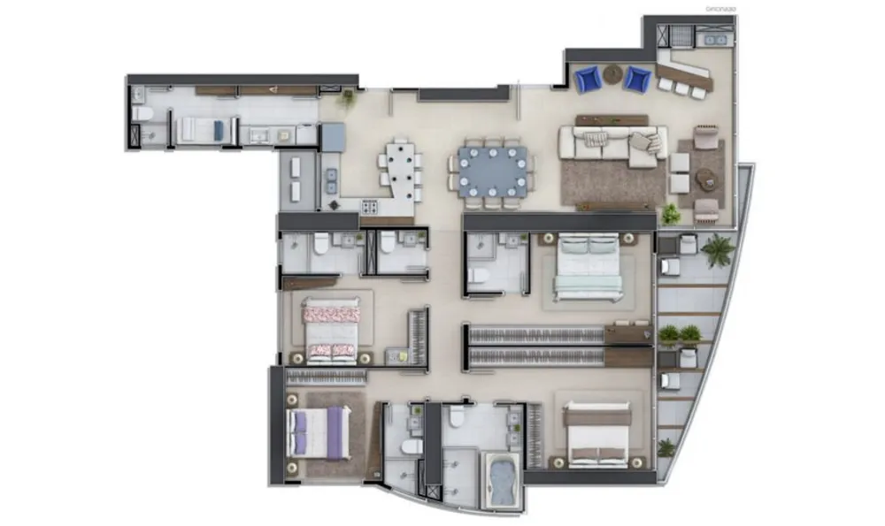 Apartamento, 4 quartos, 194 m² - Foto 4